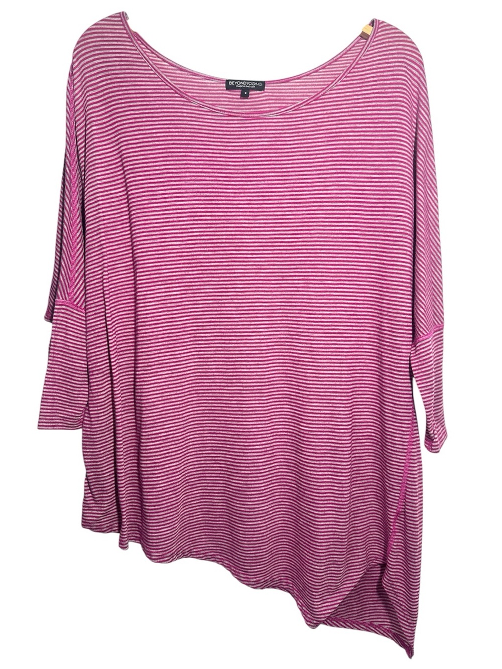 Beyond Yoga Oversized Tunic Striped Active Top
